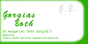 gorgias both business card